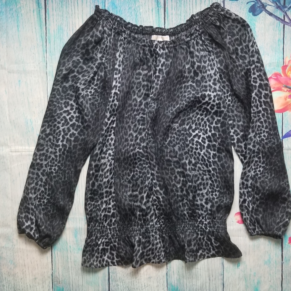 MICHAEL Michael Kors animal print top siz…